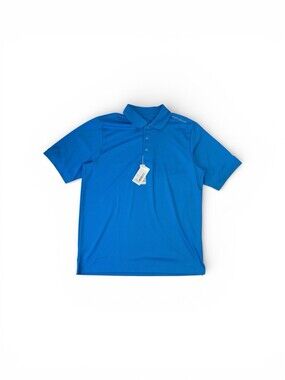 Core 365 MOHAWK Polo Golf Shirt Short Sleeve Men L Electric Blue UV Protection